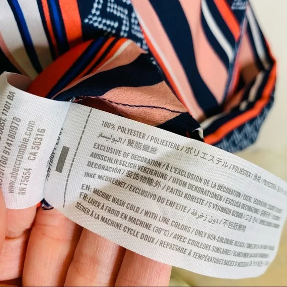 Vintage Abercrombie & Fitch Slip Shift Dress LARGE 3435 - Picture 7 of 8